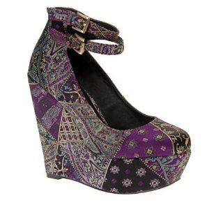  ALDO Enriguez   Women Wedge Shoes   Dark Purple   7½: Shoes