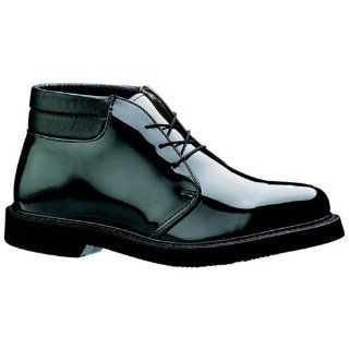 Bates Lites High Gloss Padded Collar Chukka   Black 7 1/2 E: Shoes