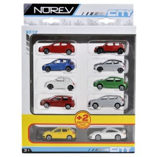 REDUIT MAQUETTE Square Pack City 1/64   Pack 10 voitures assorties