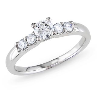 Miadora 14k Gold 1/2ct TDW Diamond Engagement Ring (H I, I1 I2