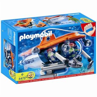 TRES BON ETAT   Jeu Playmobil Collection le monde sous marin   Garçon