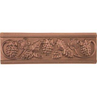 Grapevine Red Copper Accent Tiles (Set of 4)