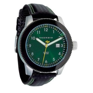 Android Mens Redline Automatic Green Dial Watch