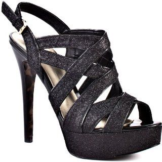 Womens Shoe Kio   Black Texture by Guess Shoes Shoes