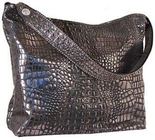 Double J Handbag Big Tote 104 Black Blk Crystals Metallic