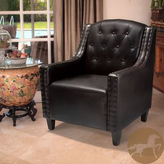 Christopher Knight Home Gabriel Tufted Leather Club Chair