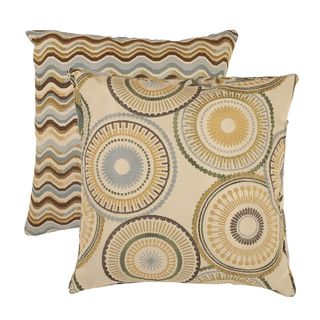 Pillow Perfect Riley and Wave Throw Pillows (Set of 2)