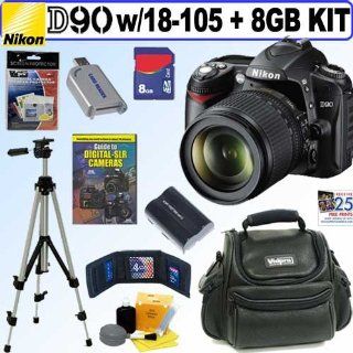 Nikon D90 12.3MP Digital SLR Camera With 18 105 G ED VR DX