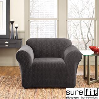Sure Fi Stretch Velvet Links Chair Slipcover