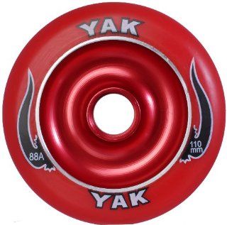YAK Scat II Metal Core Wheel Red 110mm