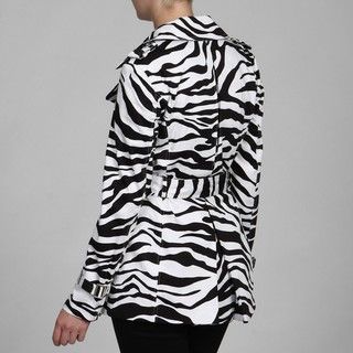 Katherine New York Zebra Trench Coat