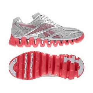 Womens Reebok Zig Sonic Grey/Pink Ribbon Running Shoe