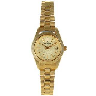 Peugeot Womens 174L 3 link Goldtone Bracelet Watch