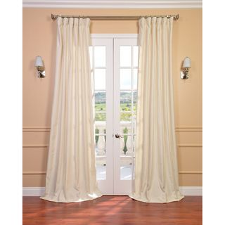 Cream Linen Blend Curtain Panel