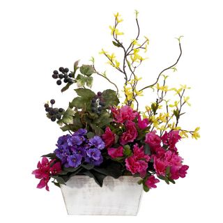 Mixed Floral with Azalea and White Wash Planter Today $48.49