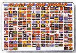 Flags of The World Placemat from M. Ruskin Toys & Games
