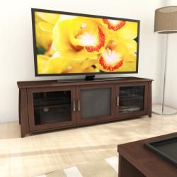 Sonax 64 inch Wood Veneer TV/ Component Bench