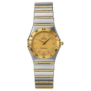 Omega Constellation Womens Two tone Diamond Watch