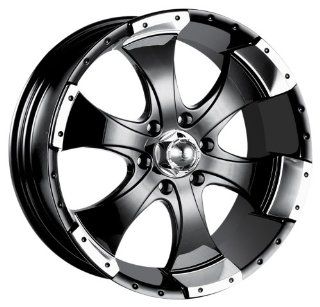 Ion Alloy 136 Black Wheel with Machined Lip (14x6/5x114.3mm)  