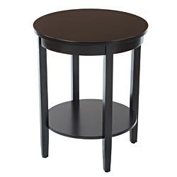 Black Round Wood Top Accent Table Today $131.99