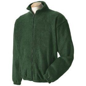 Mens Full Zip Fleece Jacket, 14 oz. polyester fleece with