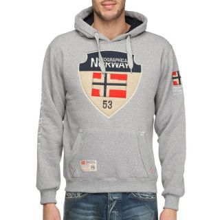 Geographical Norway Sweat Homme Gris chiné   Achat / Vente SWEATSHIRT