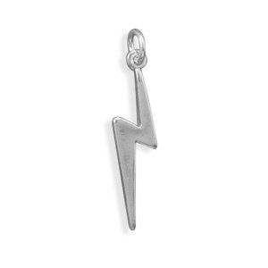 Sterling Silver Lightning Bolt Charm West Coast Jewelry