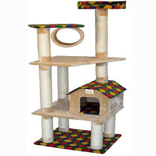 Go Pet Club 69 inch Condo House Cat Tree Pet Furniture