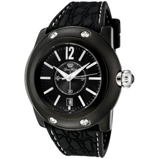 Glam Rock Miami Black Dial Black Silicon Watch
