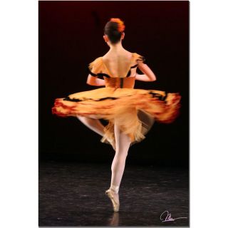 Martha Guerra Twirling Ballerina Canvas Art