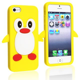 BasAcc Yellow Penguin Silicone Case for Apple iPhone 5