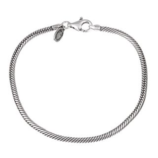 Signature Moments Sterling Silver 8.75 inch Bead Charm Bracelet (3 mm)
