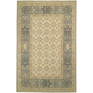 Hand knotted French Aubusson Ivory Wool Rug (8 x 10) Today $926.99