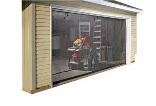 ShelterLogic 16x8 Garage Screen with Roll Up Pipe Sports