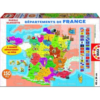 Educa   14957   Puzzle 150 Pièces Départements De La France… Voir
