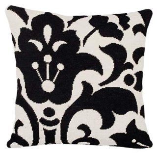 123 Creations C809.18x18 inch Damask in Black and White