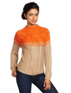 525 America Womens Ombre Crop Turtle Neck Clothing