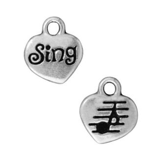 Beadaholique Silverplated Pewter Sing Charms (Set of 2) Today $3.99
