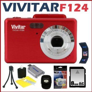 Vivitar F124 RED Itwist F124 14.1MP Digital Camera With
