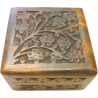 Hand Carved Rosewood Box (India) Today $21.99 4.4 (15 reviews)