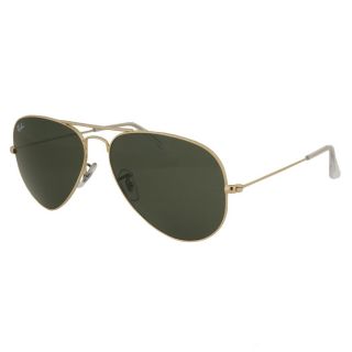 Ray Ban Mens Gold/ Black Aviator Sunglasses