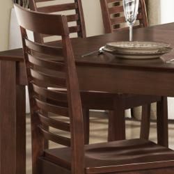 ETHAN HOME Moulins Asian Wood Dark Brown Dining Chairs (Set of 2
