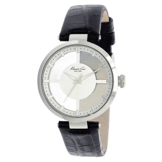 Kenneth Cole New York Leather Strap Transparency Watch