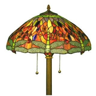 Tiffany style Dragonfly Floor Lamp