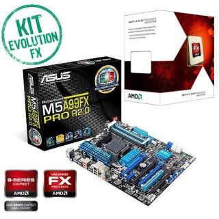 Kit Evo AMD FX Suiton   Contient  Asus M5A99FX PRO R2.0 + AMD FX 6300