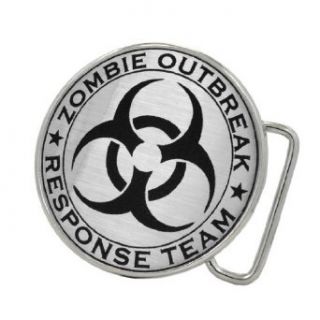 Zombie Outbreak Response Team Brushed Aluminum Belt Buckle