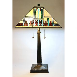 Tiffany Style Blue Mission Table Lamp Today: $92.99 5.0 (3 reviews