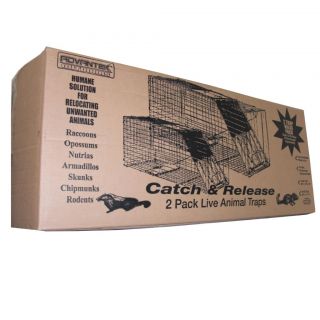 Avantake Catch and Release Raccoon and Rodent Trap Set