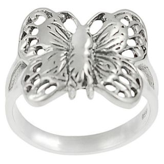 Tressa Sterling Silver Butterfly Ring