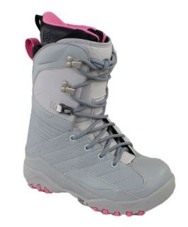 Lamar Power Womens Snowboard Boots Grey/Pink Shoes